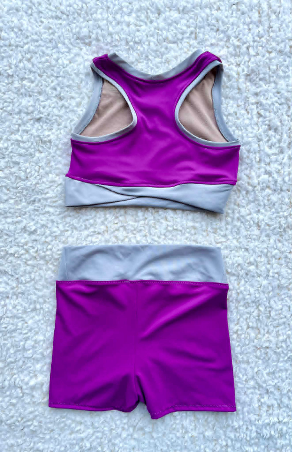 Dahlia crop top and crossover shorts child size 10