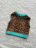 Cheetah crop top child size 8