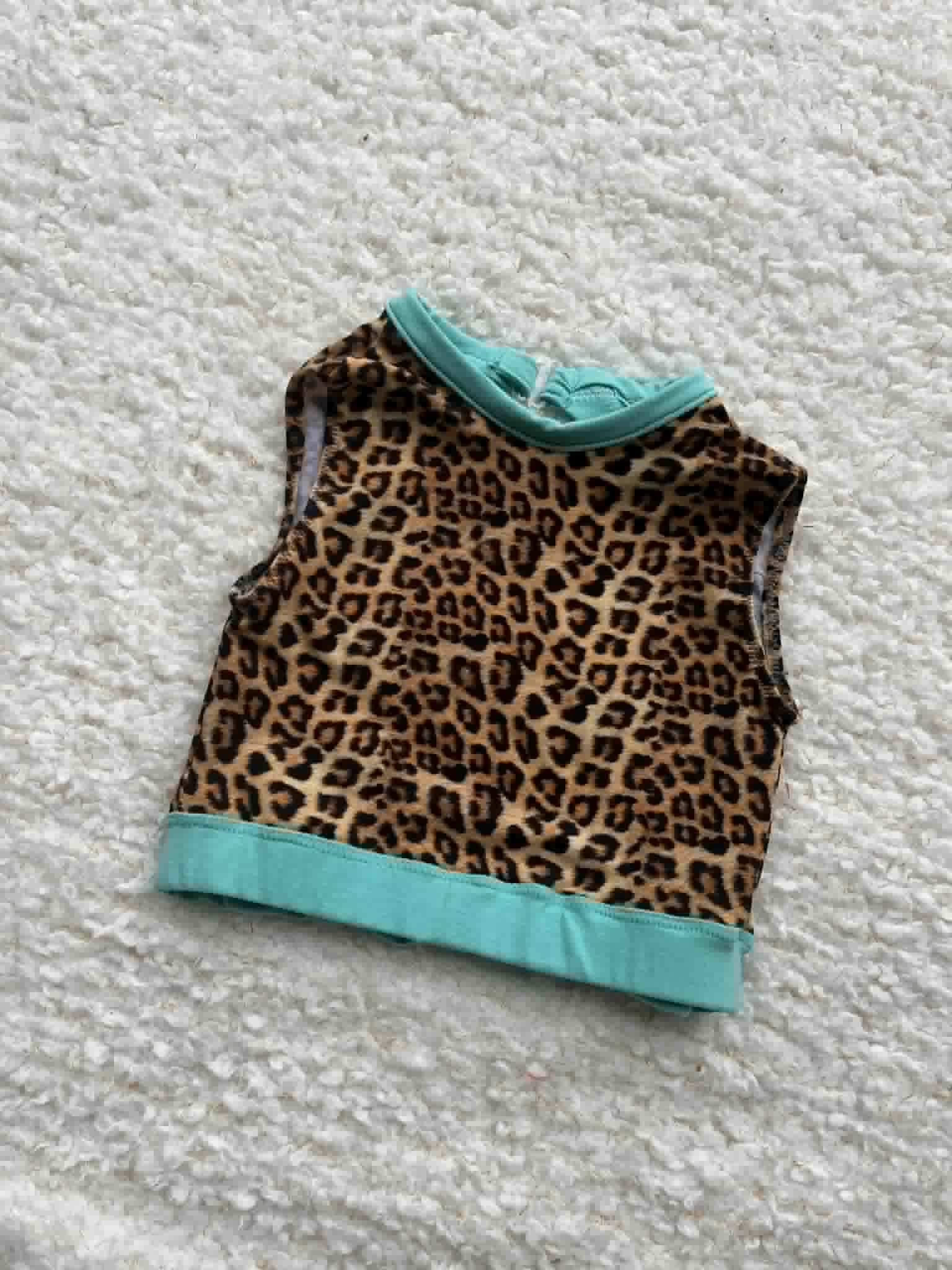 Cheetah crop top child size 8