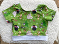 Christmas Cats crop top child 10/12