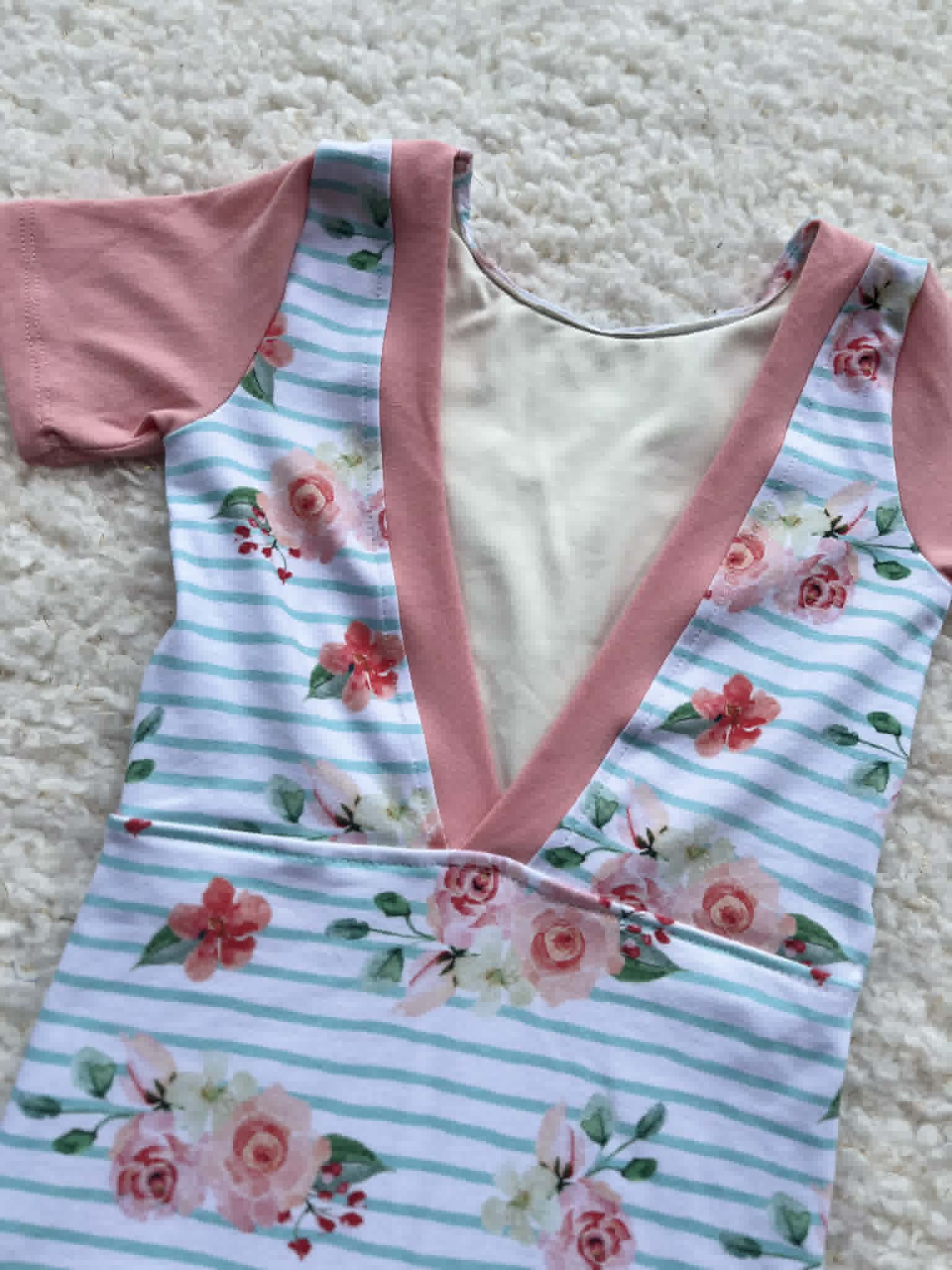 Floral and pink child size 8 leotard