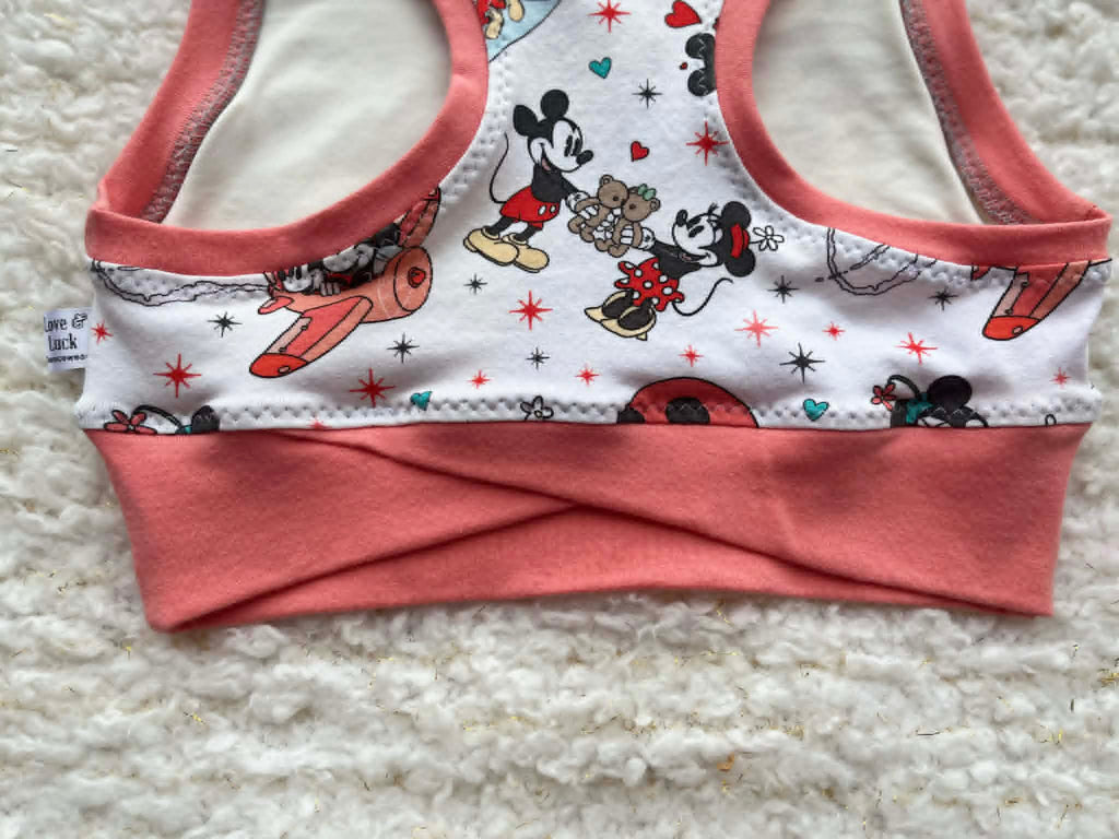 Mouse Love Crop Top child size 8