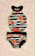 Floral dance leotard child 7/8