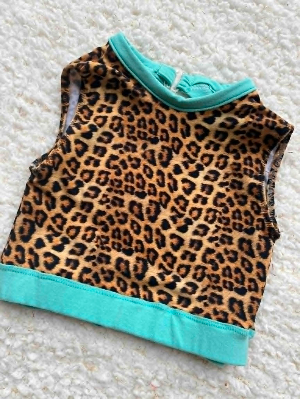 Cheetah crop top child size 8