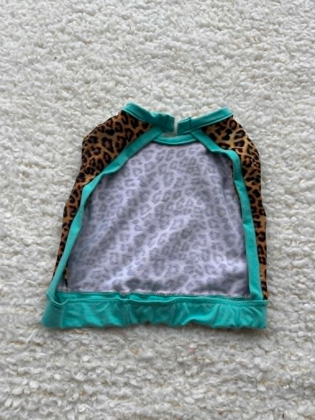 Cheetah crop top child size 8