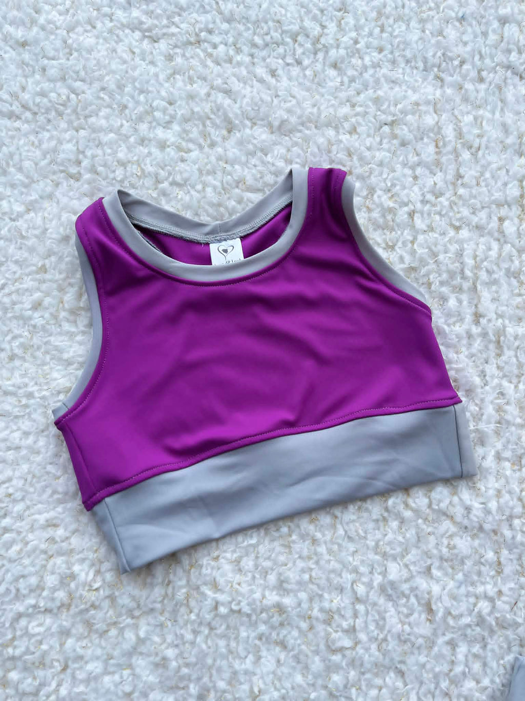 Dahlia crop top and crossover shorts child size 10